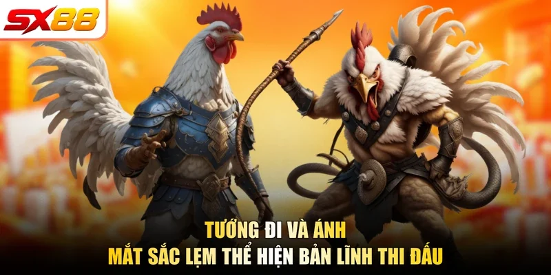 Tướng đi và ánh mắt sắc lẹm thể hiện bản lĩnh thi đấu